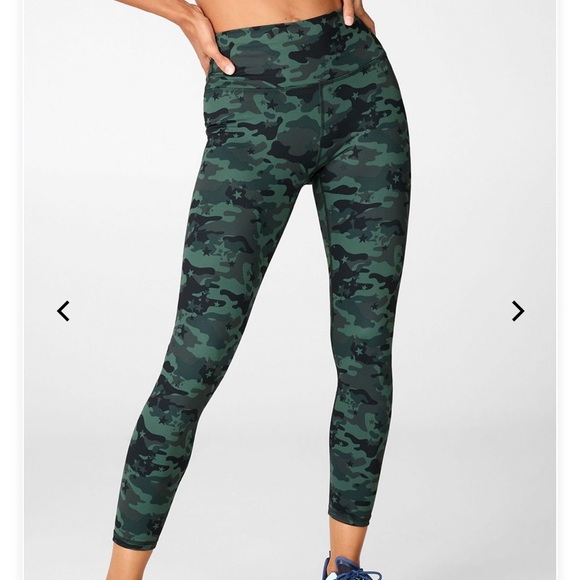 Fabletics Pants - High-Waisted Printed PowerHold 7/8